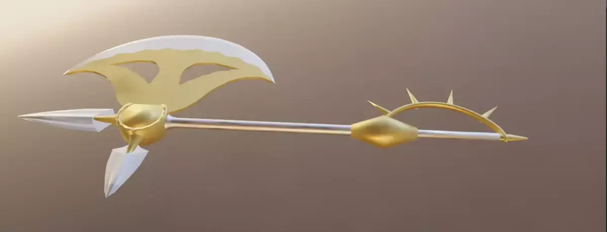 Escanor battle axe Rhitta Free low-poly 3D model