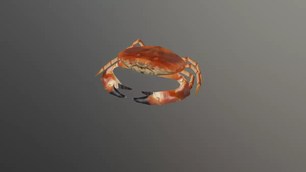 Crab 3D Low-poly 3D model