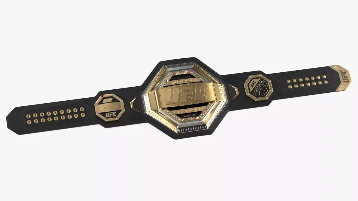 UFC Legacy Championship Belt on Floor 3D model