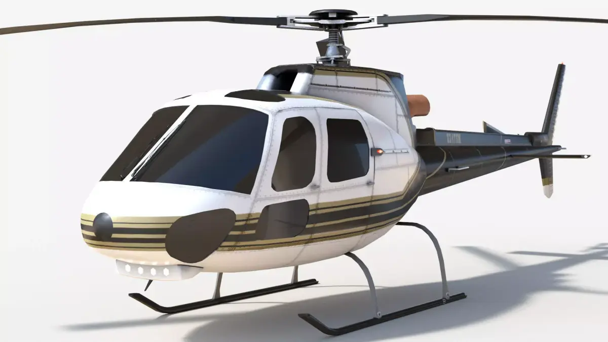 Helicopter Low-poly 3D model