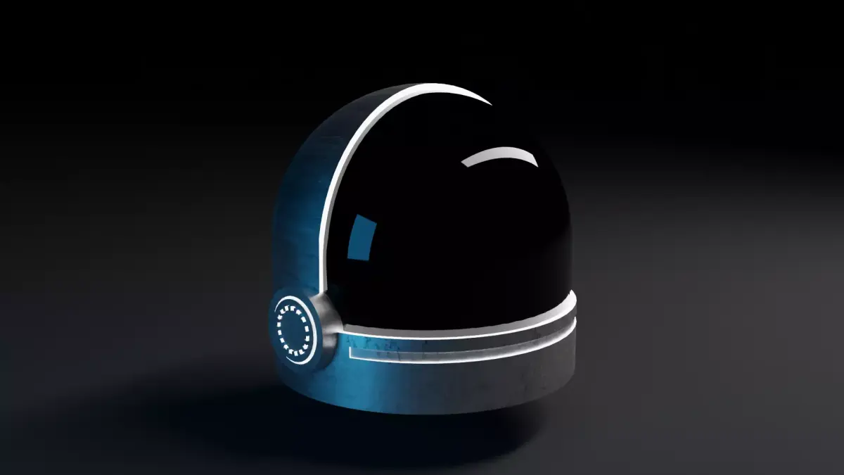 Space Helmet  Free low-poly 3D model