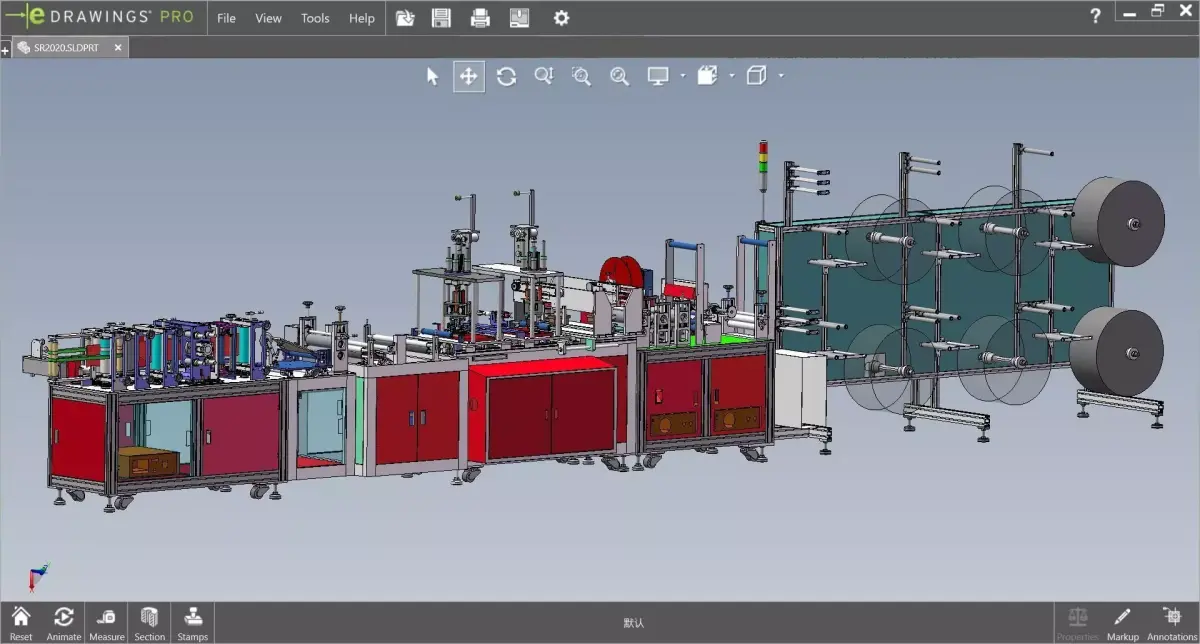 fully automatic -face mask machine 2 3D model
