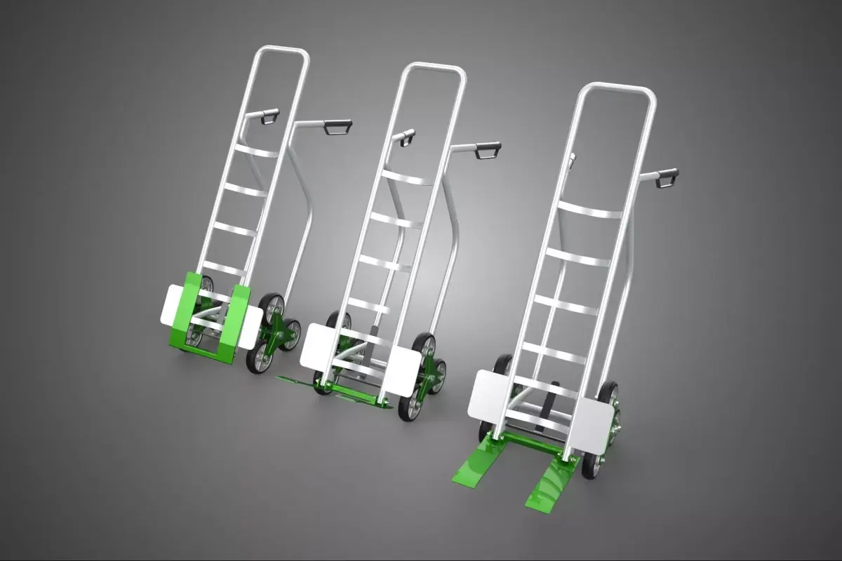 STAIR CLIMBER CLIMBING HAND TRUCK TROLLEY CART PALLET FORK LIFT 3D model