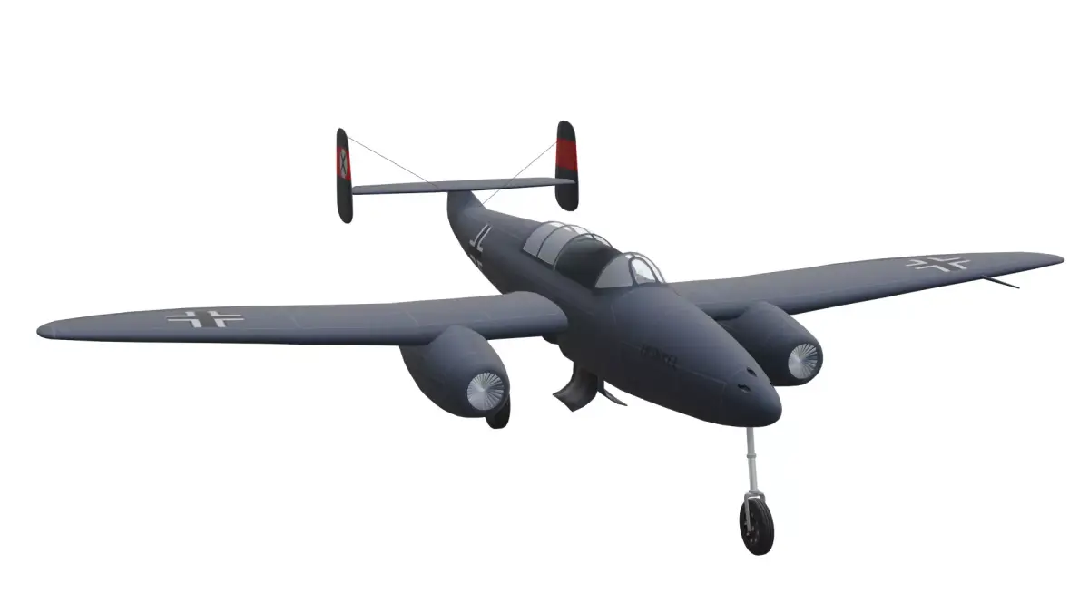 Heinkel He 280 Low-poly 3D model purchase