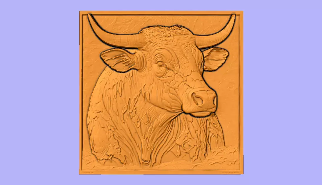 BOI VELHO BAS RELIEF 3D model