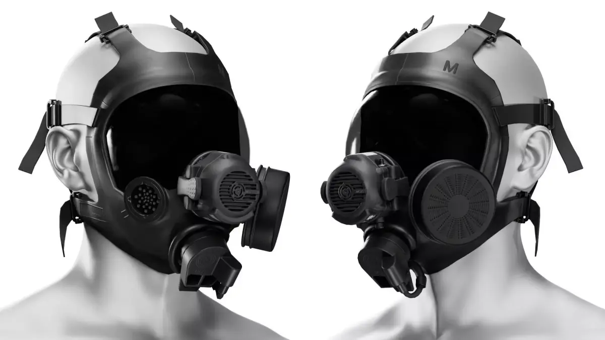 MSA MILLENIUM GAS MASK Low-poly 3D model