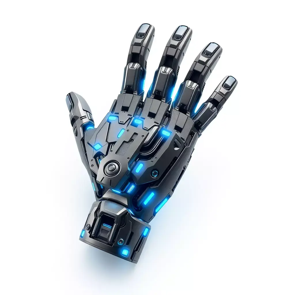 SciFi Cybernetic Robotic Hand Low-poly 3D model