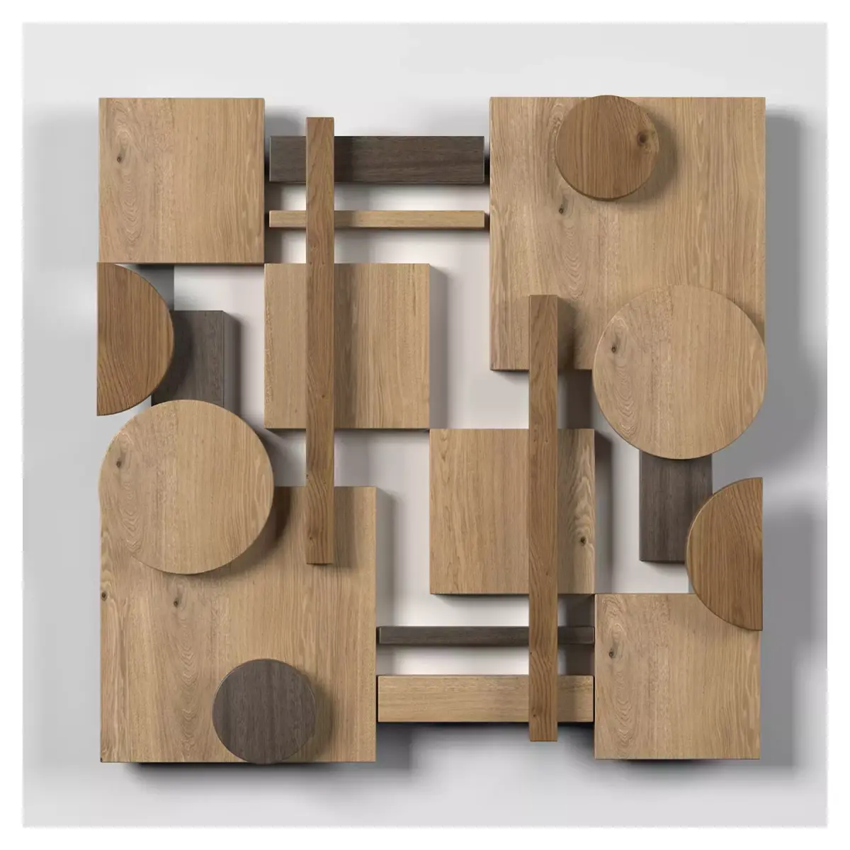 Wall shapes Decoration - Wood - 45cm - Collection - Part 7 3D model