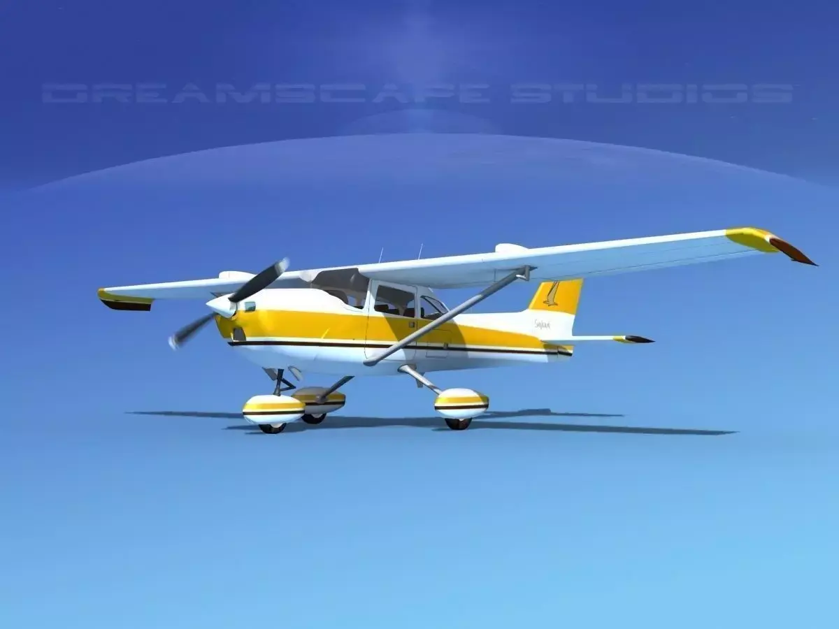 Cessna 172 Skyhawk STOL V09 3D model