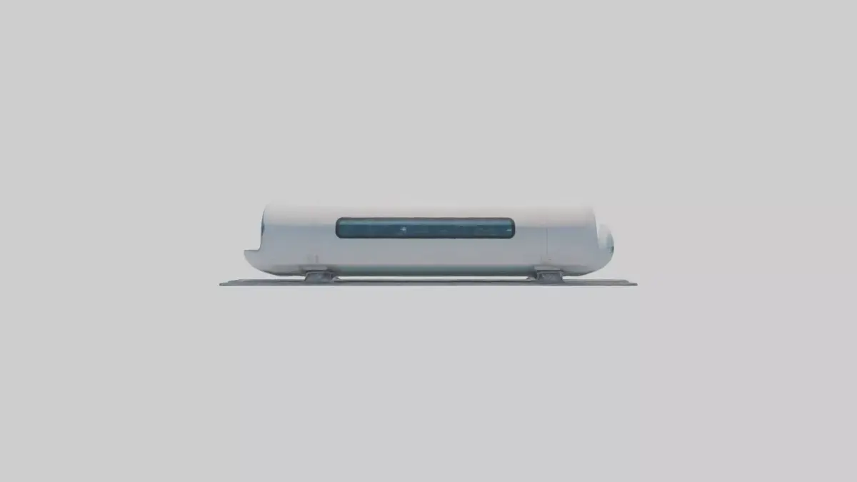 Hyperloop Transportat 1 Low-poly 3D model
