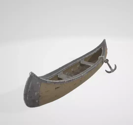 Canoe 3D model buy