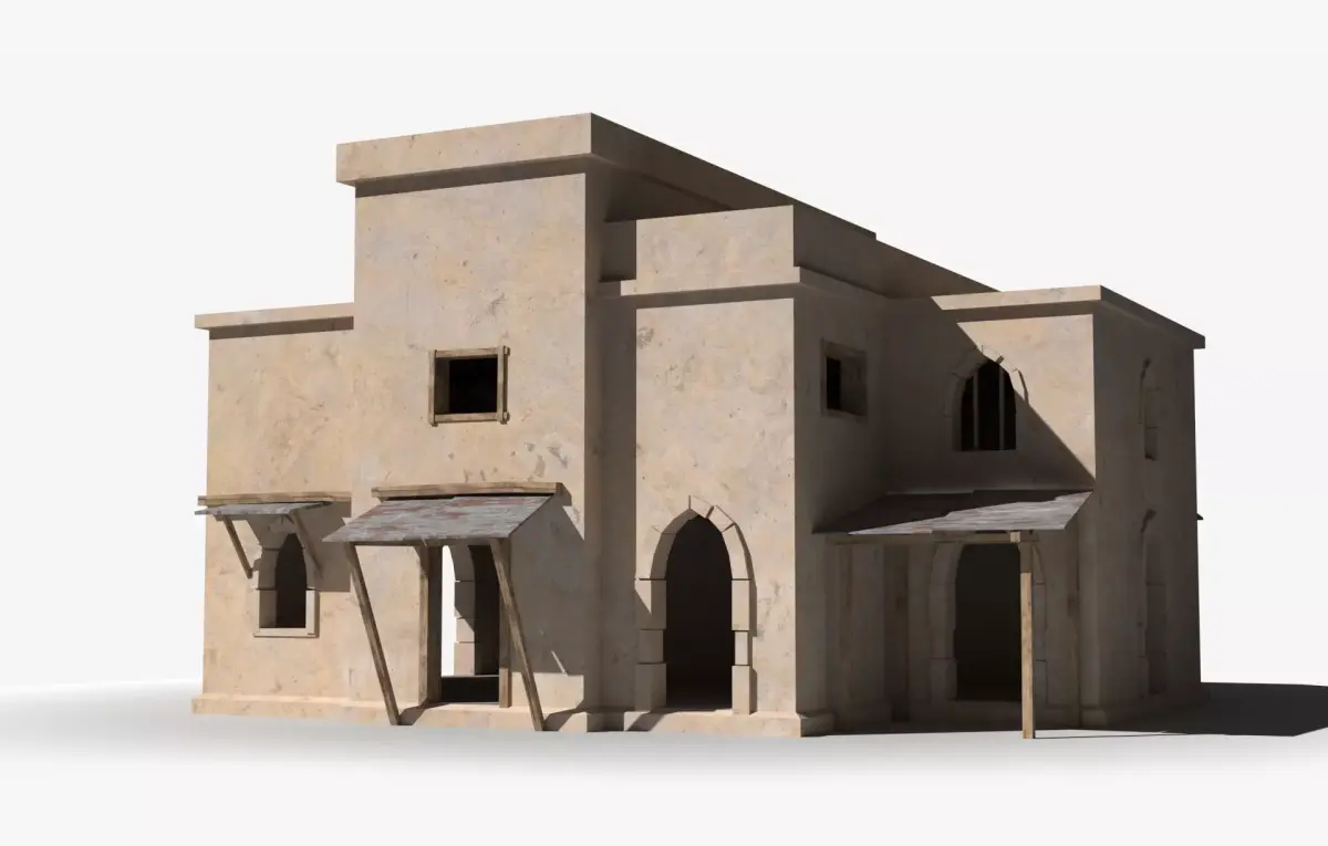 Arab x9 Low-poly 3D model