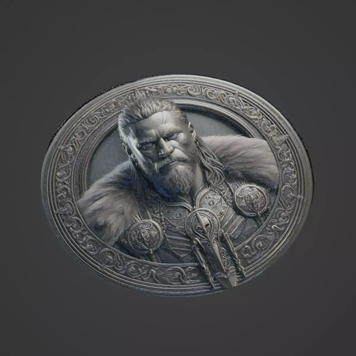 Ragnar Lothbrok Medallion 3D print model buy