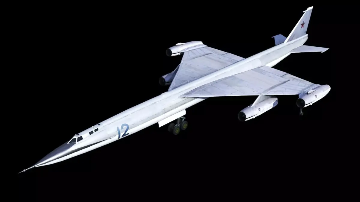 Myasishchev M-50 Bounder Low-poly 3D model