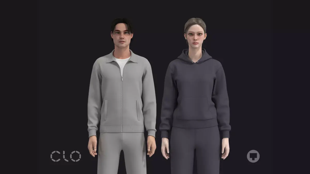 TRACKSUIT and SWEATSUIT mv2 fv2 outfits highpoly 3D model