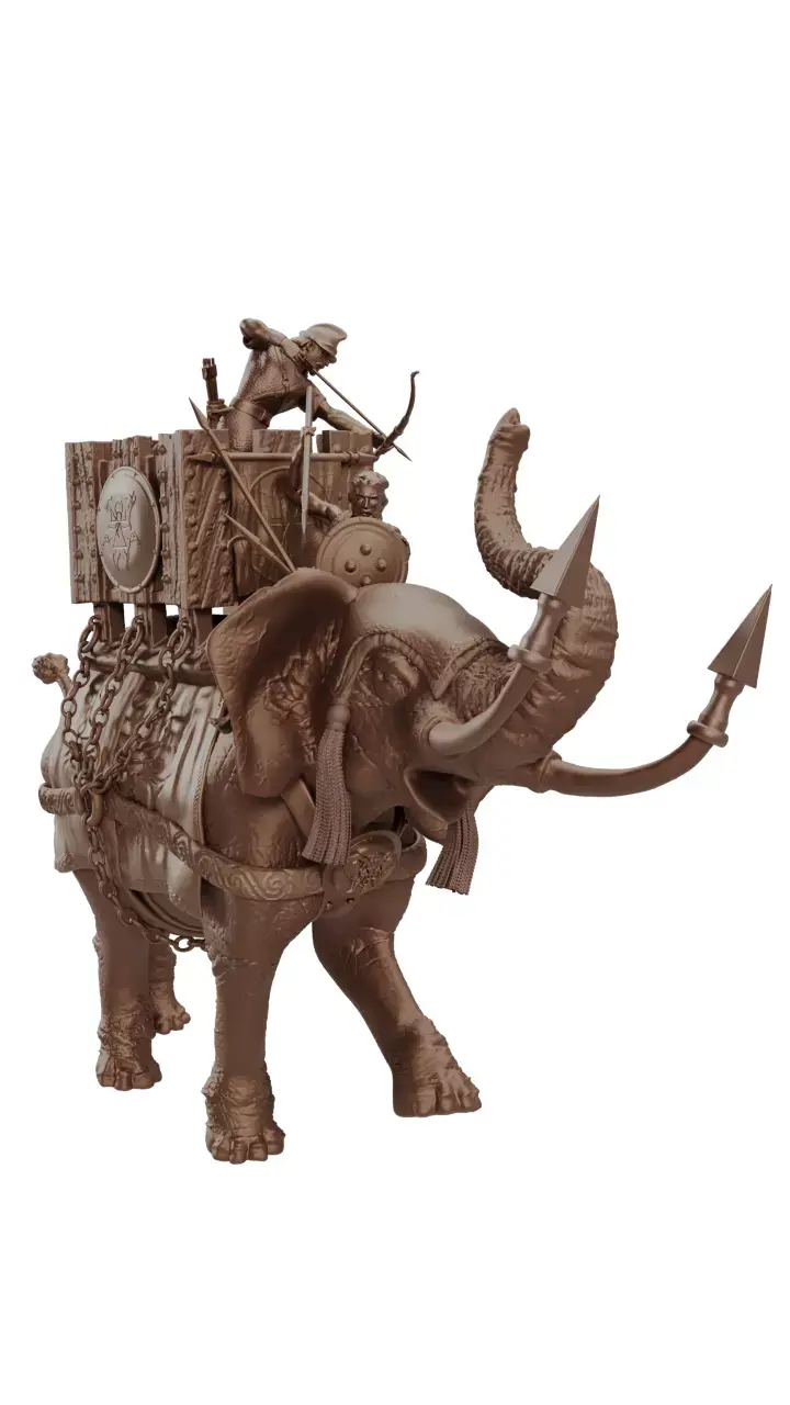 Carthaginian War Elephant 3D print model