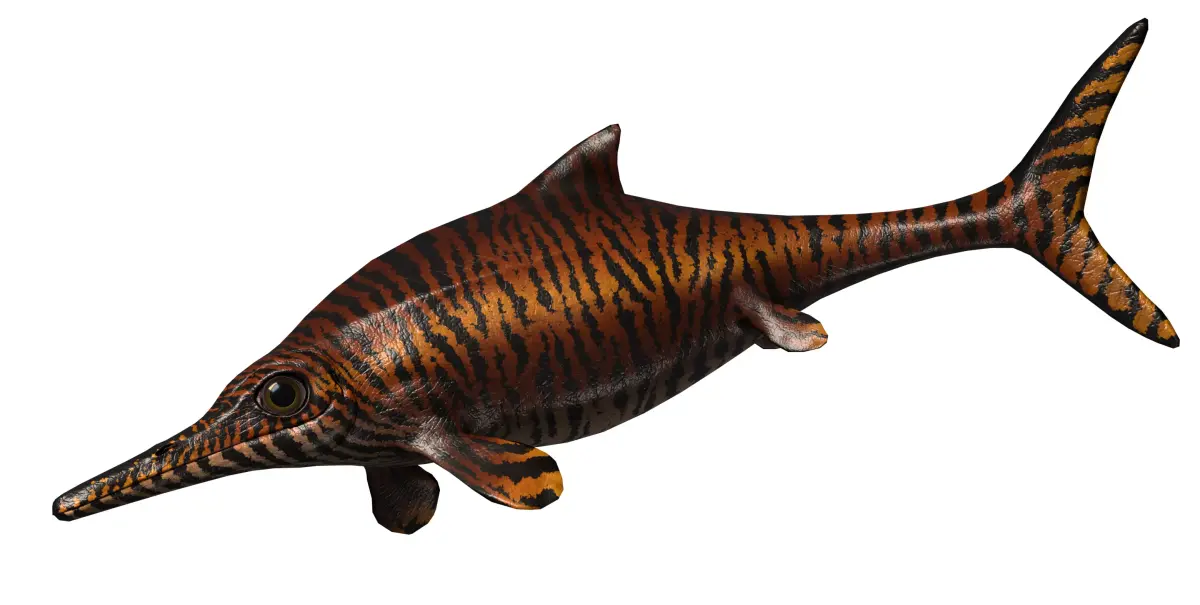 Ophthalmosaurus Asset Pack Low-poly 3D model
