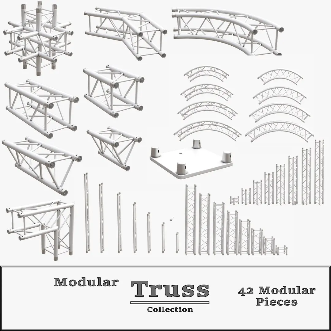 Modular Truss Collection 3D model