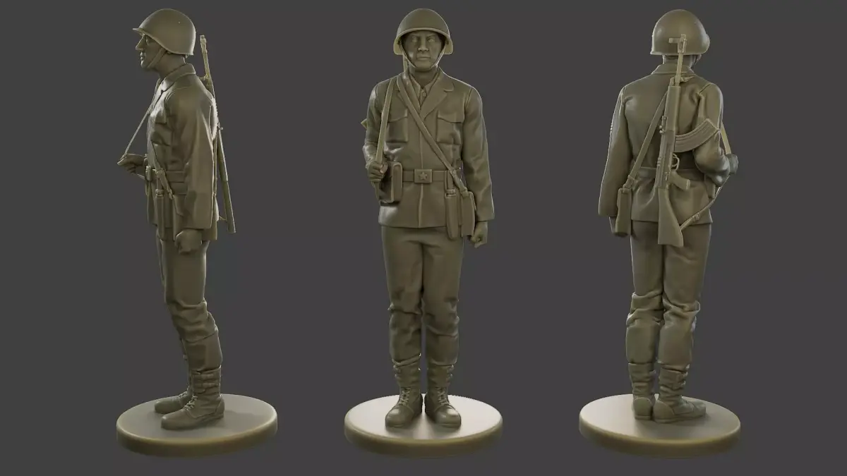 CzechSlovak Communist Soldier CCS1 000 Free 3D print model