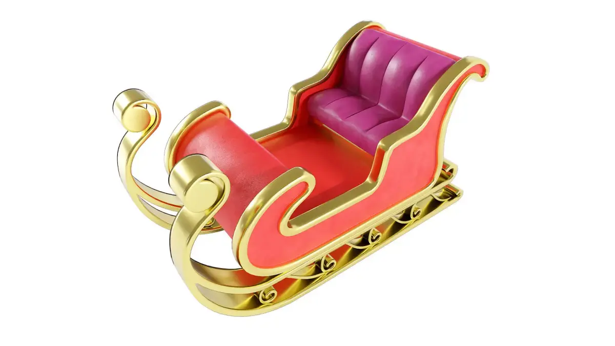 Christmas Sleigh 3d model  3D model