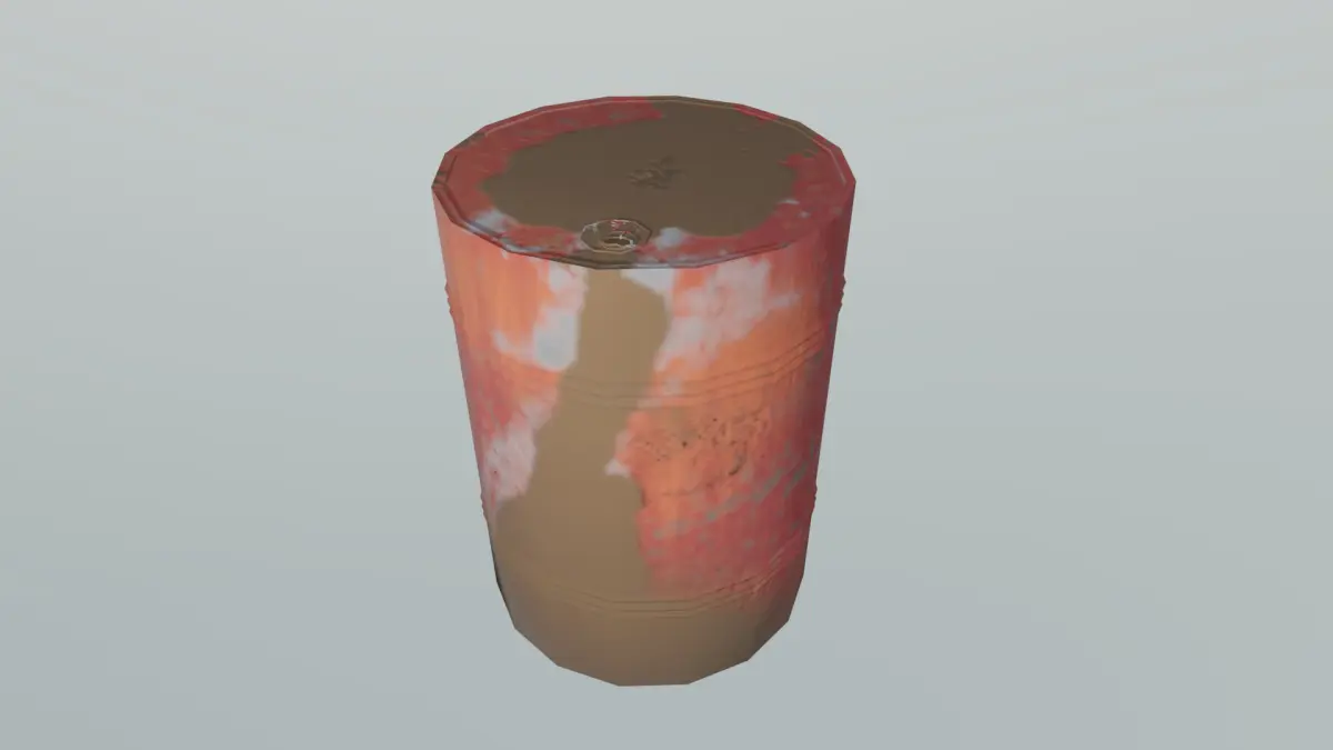 Barell Low-poly 3D model