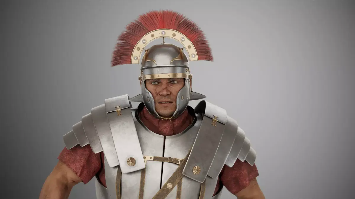 Roman legionnaire v03 3D model
