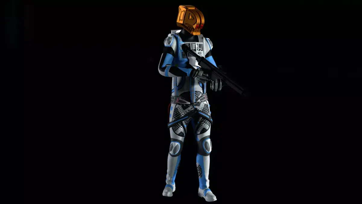 Robot Soldier - Assault Soldier Low-poly 3D model 3