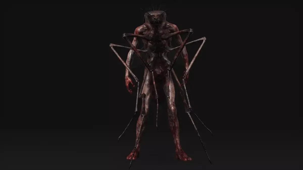 Mutant Mosquito - Horror Insects Collection Low-poly 3D model