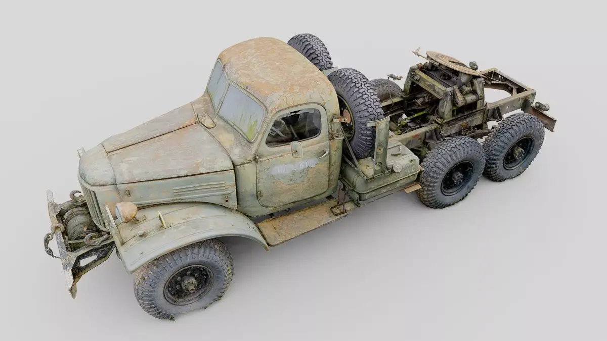 ZIL-157 Soviet multi-purpose military truck 3D model