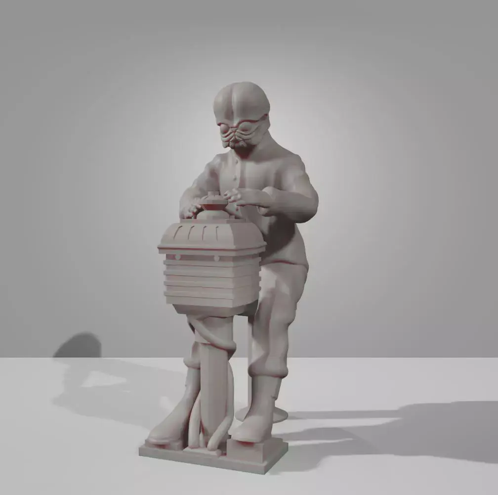 Cantina Bith Musician 3D Print Miniature 3D print model