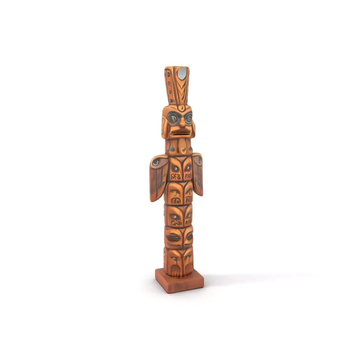 Intricate Totem Pole Model Pack Low-poly 3D model