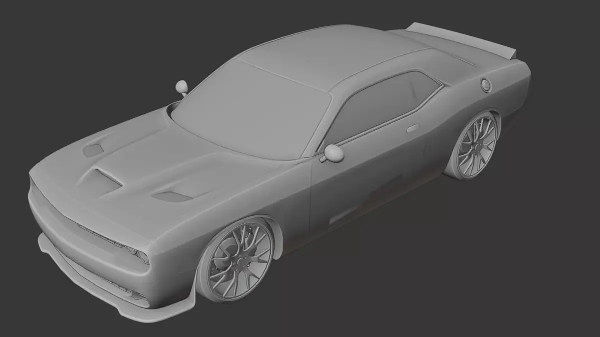  Dodge Challenger SRT 3D print model