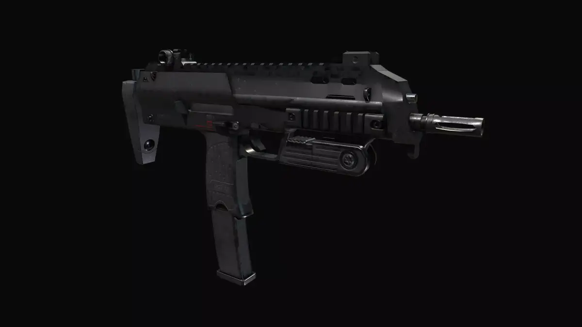 SMT MP7 Low-poly 3D model