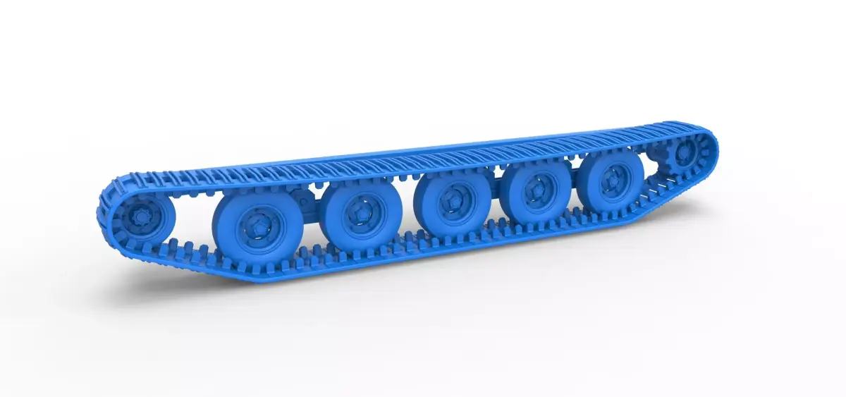 Track of Redneck Rave Mud truck on tracks Scale 1 to 25 3D print model