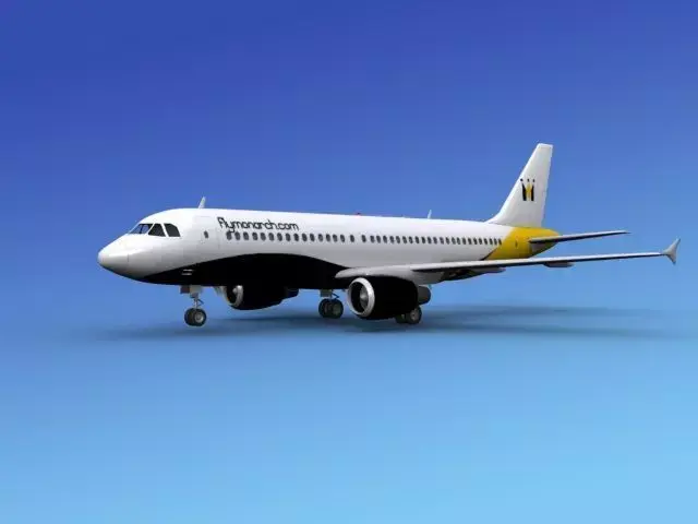 Airbus A320 Monarch 3D model