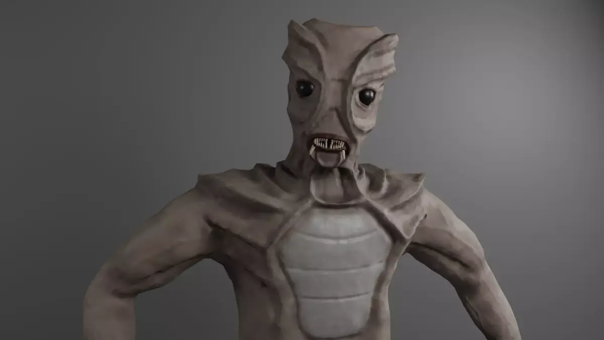 Sci-Fi Creature No X11 Low-poly 3D model