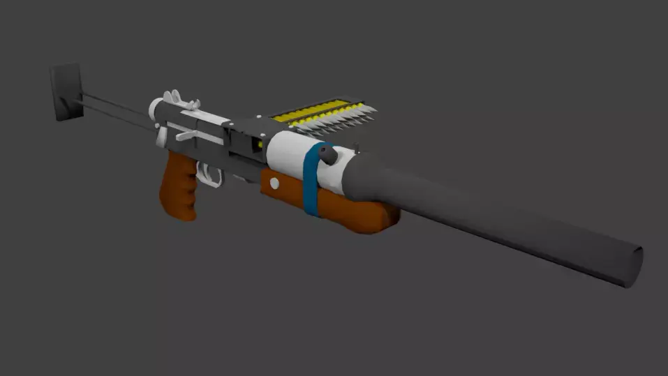 Metro 2033 Gun  Low-poly 3D model