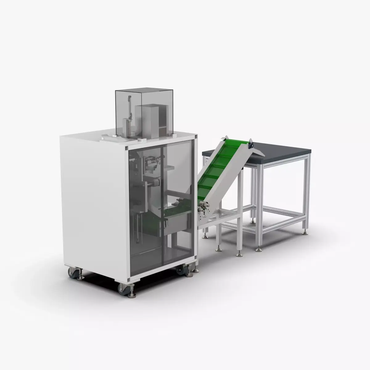 Automatic Printing Coding Bagging and Heat Sealing Machine 3D model
