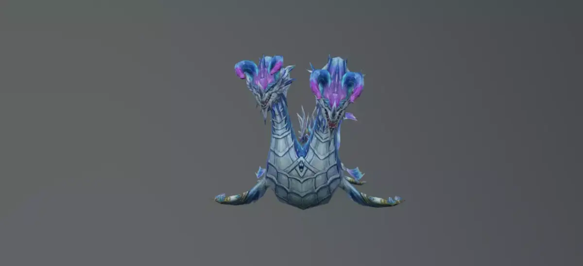 Twin Head Sea Dragon Low-poly 3D model