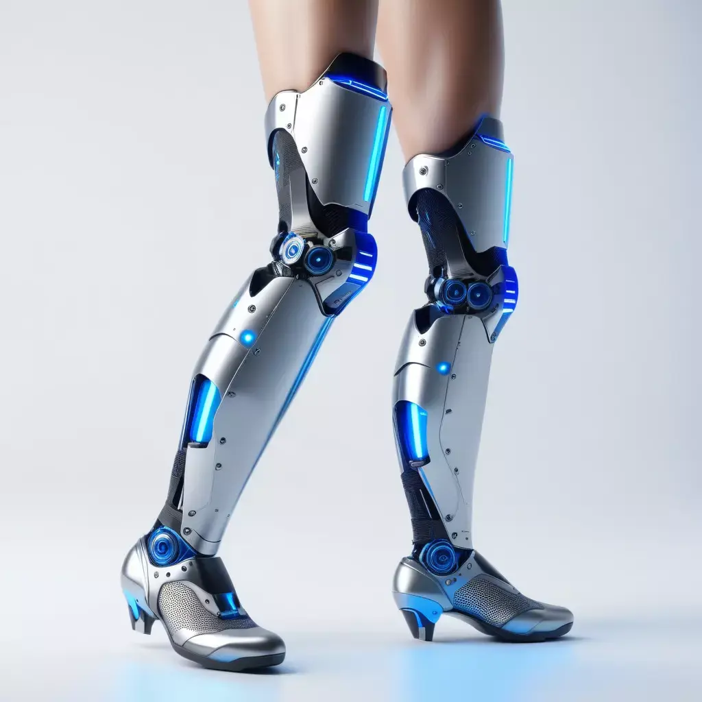 Futuristic Cybernetic Leg Prosthesis 3D model