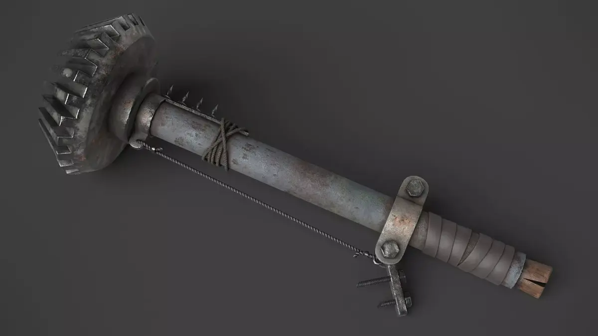Modifiable Strike Weapon 07 Low-poly 3D model