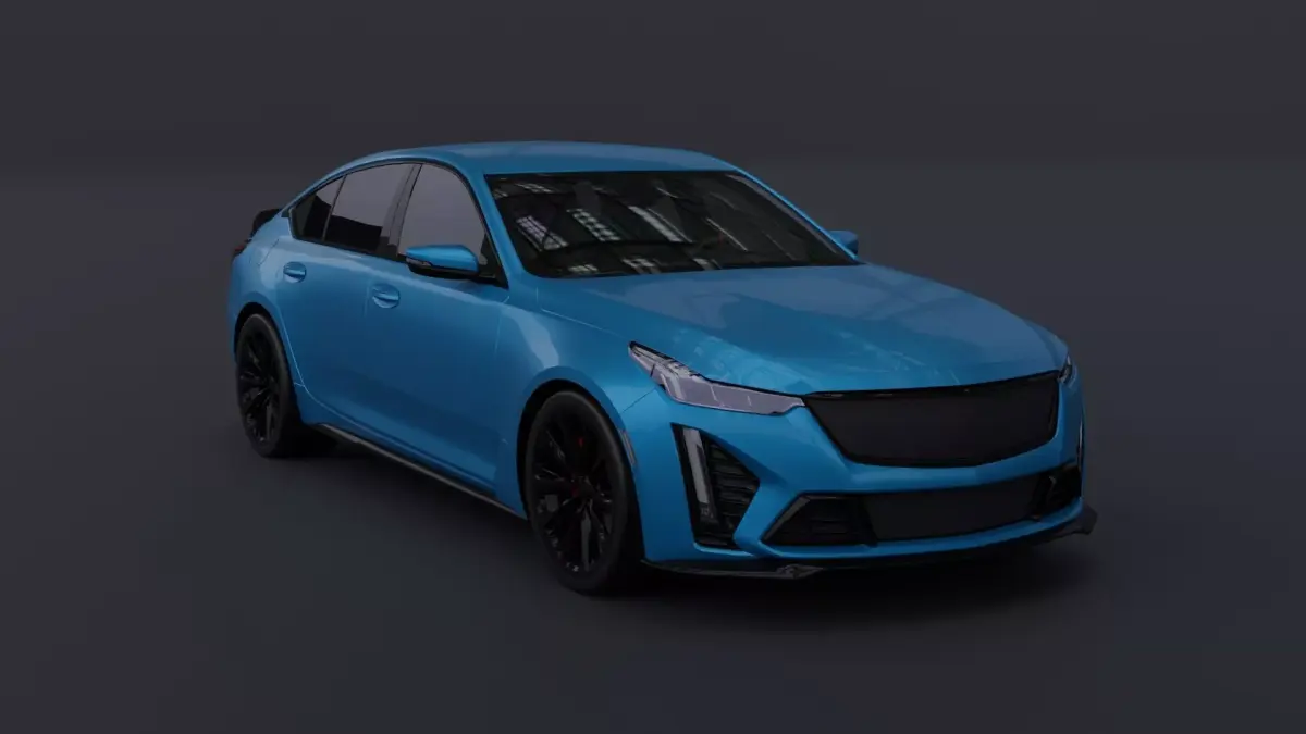 Generic Sedan 7 Low-poly 3D model