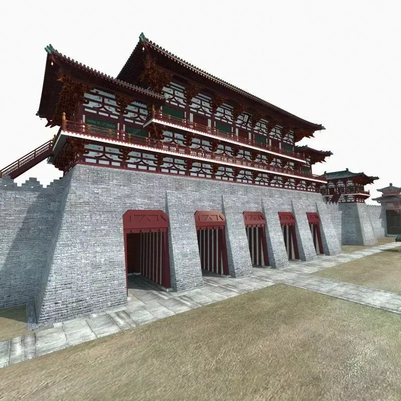 Ancient Chinese city 3D model