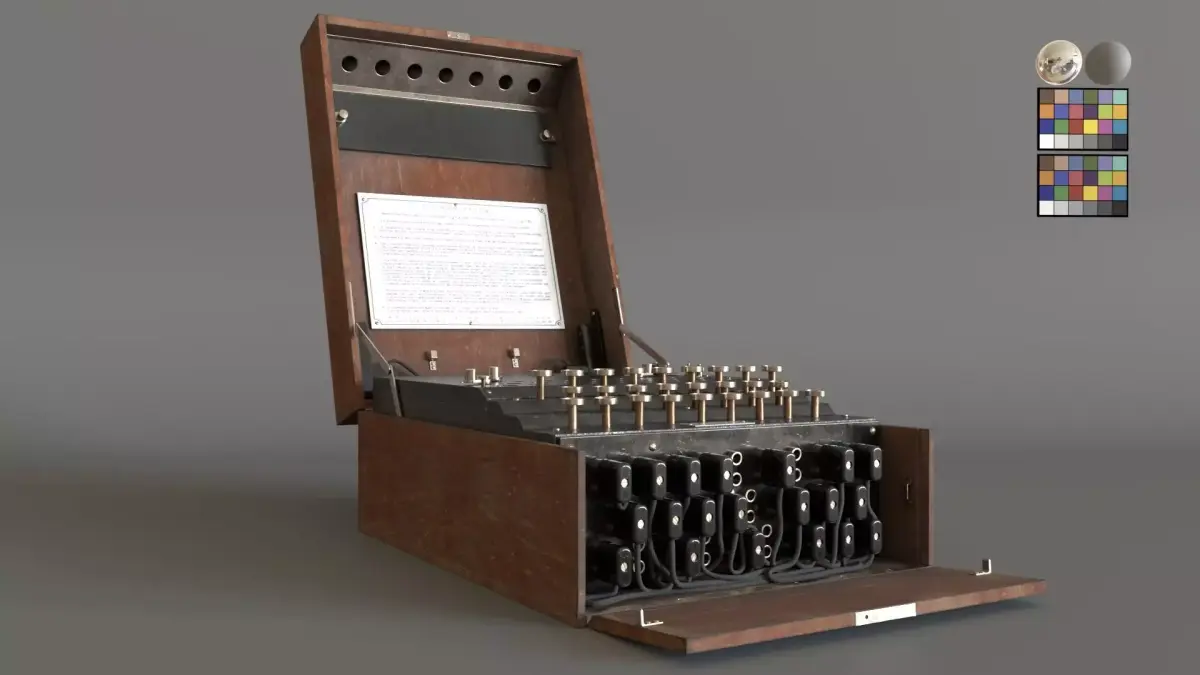 Enigma Machine - Former German military communication equipment  3D model