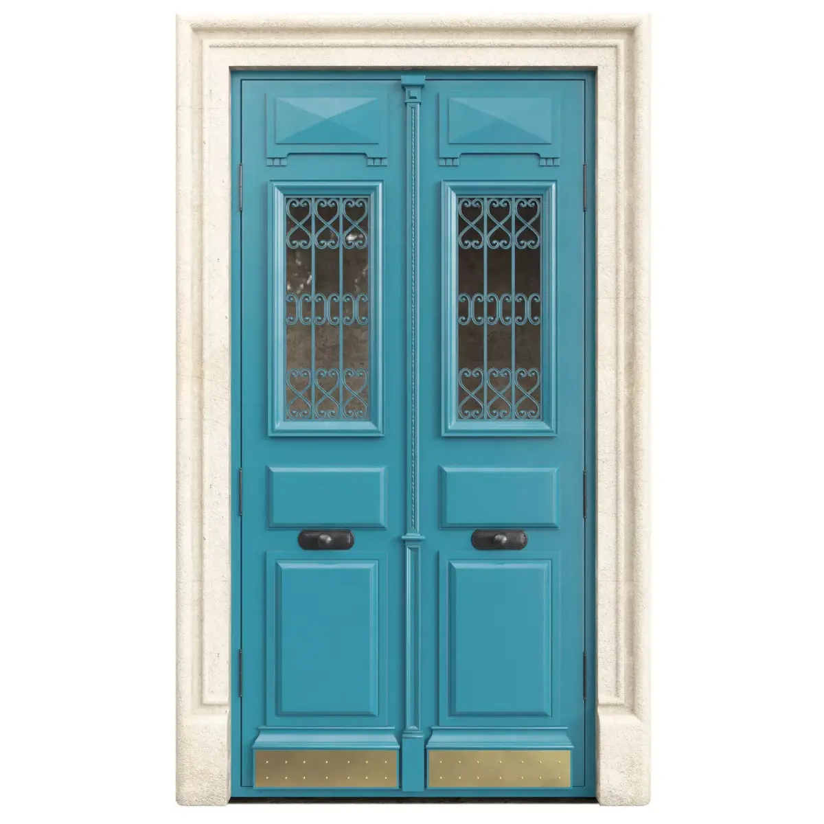 Entrance classic door 107 3D model