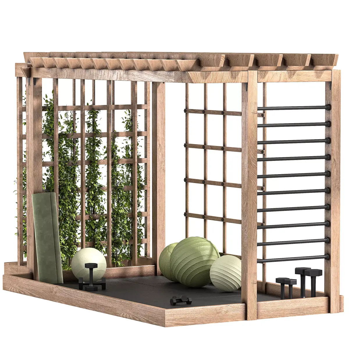 Garden Gym Design 3D model