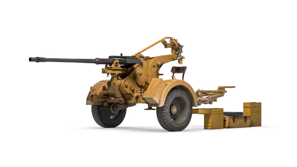WWII Anti-Aircraft Gun  -  Flak 30 3D model