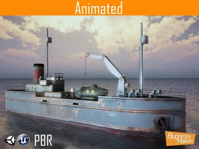 Cargo Ship Low-poly 3D model by MB-Studio from CGTrader