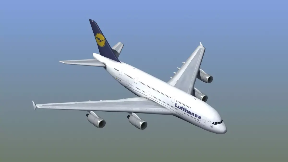 A380 Passenger Aircraft 3D model