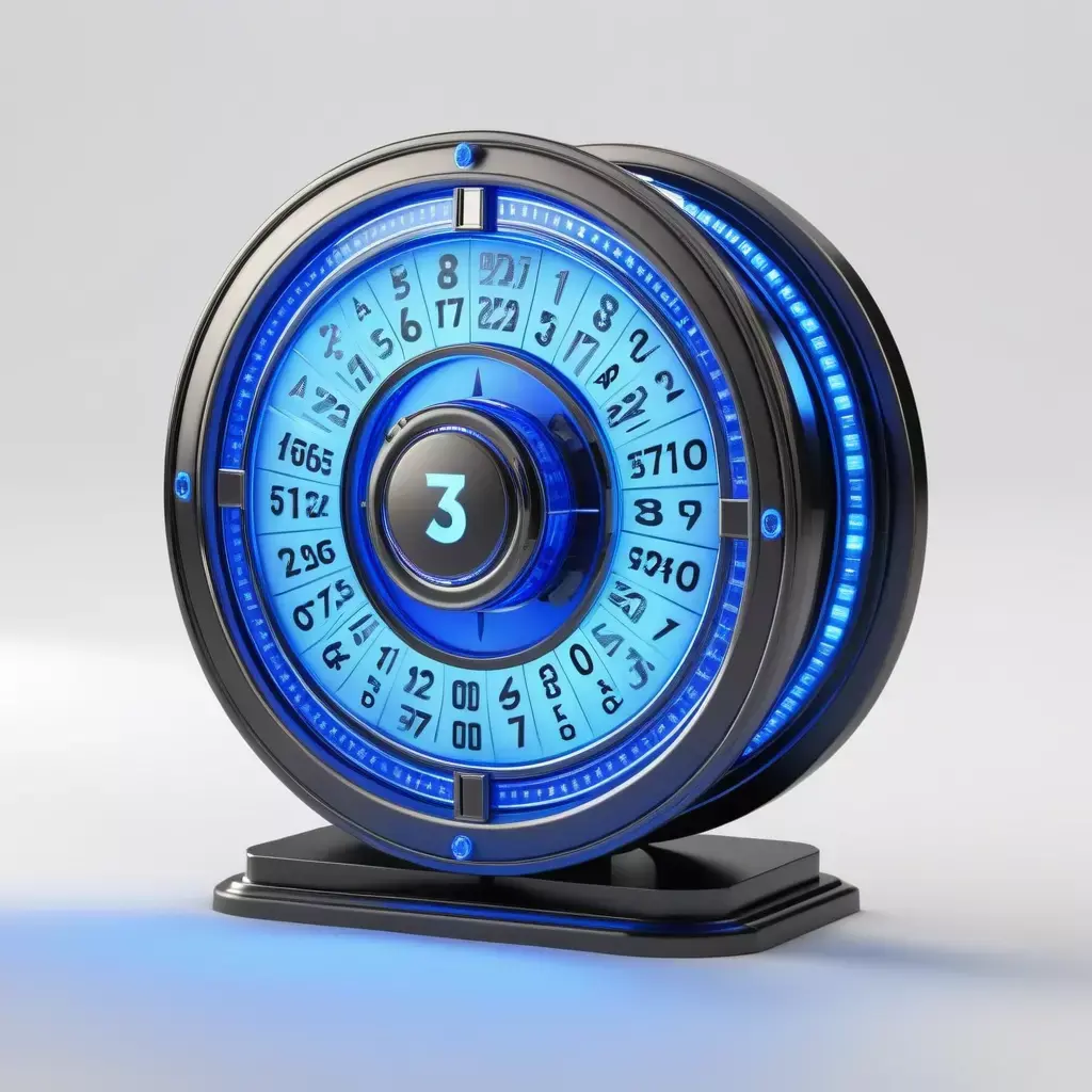 SciFi Digital Counter Display 3D model